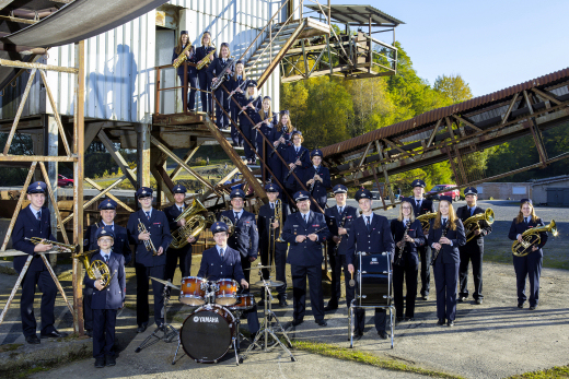 Das Orchester des Musikzuges der FF Nistertal